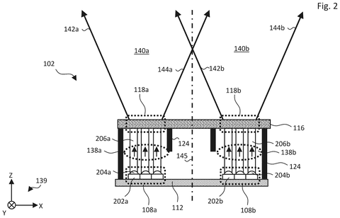 Close-up of light emitters., drawing sheet 2 from US 2026/0303941 A1