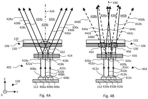 Different light projection patterns., drawing sheet 4 from US 2026/0303941 A1