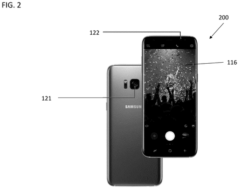 Smartphone with front and rear cameras., drawing sheet 2 from US 2026/0303985 A1