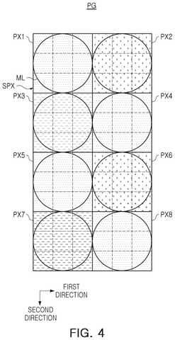 Pixel group microlens arrangement, drawing sheet 4 from US 2026/0303996 A1