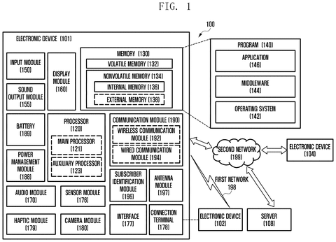 Electronic device system diagram., drawing sheet 1 from US 2026/0304041 A1