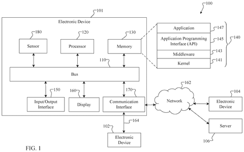 Electronic device system architecture, drawing sheet 1 from US 2026/0304283 A1