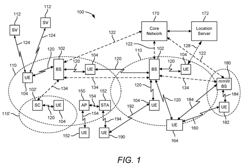 Wireless communication network architecture., drawing sheet 1 from US 2026/0304349 A1