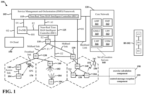 Cellular network architecture with devices., drawing sheet 1 from US 2026/0304356 A1