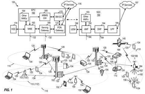Wireless communication network overview., drawing sheet 1 from US 2026/0304467 A1