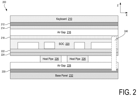 Computer internal component layers, drawing sheet 2 from US 2026/0304596 A1
