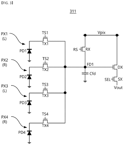 Pixel circuit diagram, drawing sheet 4 from US 2026/0304972 A1