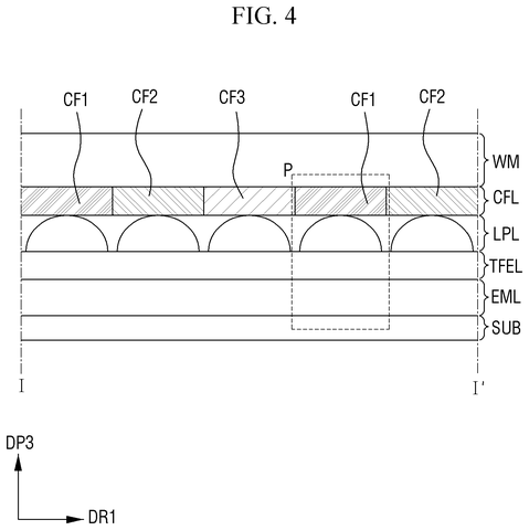 Cross-section of display layers, drawing sheet 4 from US 2026/0305141 A1