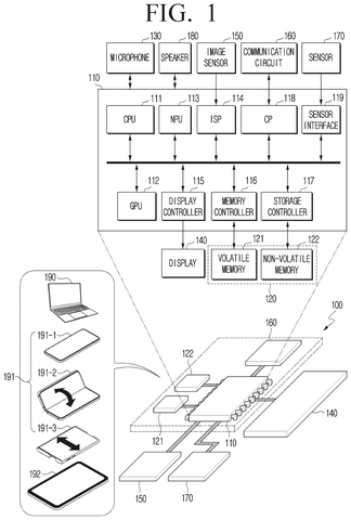 Smart device hardware layout, drawing sheet 1 from US 2026/0306909 A1