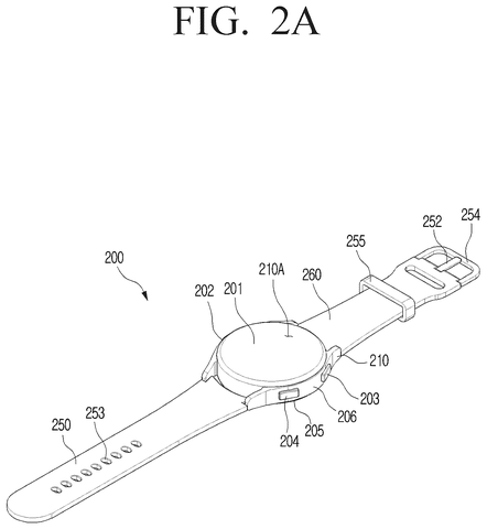 Front of a smartwatch, drawing sheet 2 from US 2026/0306909 A1