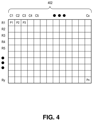 Grid of tiny display pixels, drawing sheet 4 from US 2026/0309985 A1