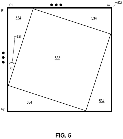Tilted display area on screen, drawing sheet 5 from US 2026/0309985 A1