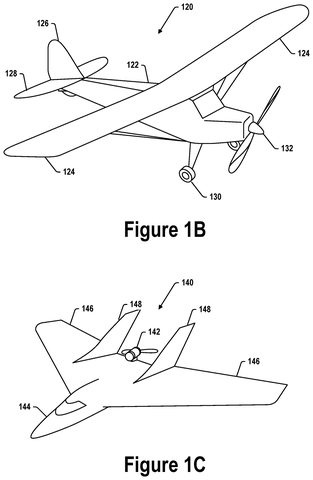 Alternative winged drone designs, drawing sheet 2 from US 2026/0310203 A1