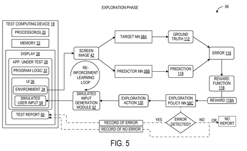 Exploration model learning loop, drawing sheet 8 from US 2026/0310593 A1