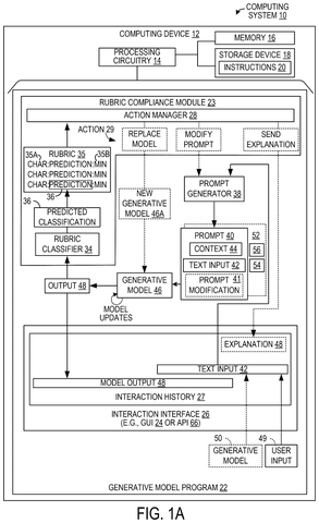 Chatbot monitoring system layout, drawing sheet 1 from US 2026/0310906 A1