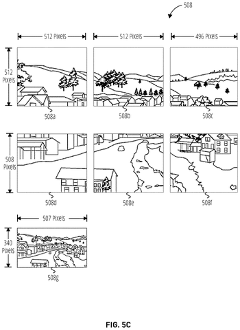Slicing photos into smaller squares, drawing sheet 7 from US 2026/0311048 A1