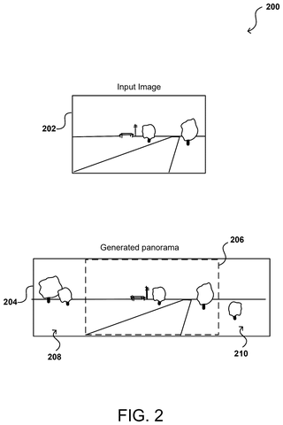 Expanding a photo into wide view, drawing sheet 2 from US 2026/0311290 A1