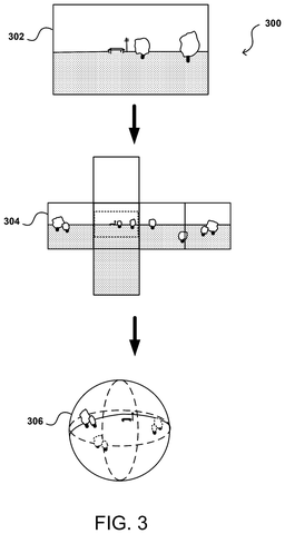 Folding flat images into spheres, drawing sheet 3 from US 2026/0311290 A1