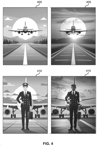 Transforming illustrated scenes to photos, drawing sheet 4 from US 2026/0311393 A1