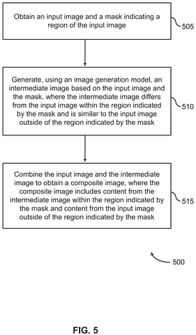 Editing image areas using masks, drawing sheet 5 from US 2026/0311393 A1