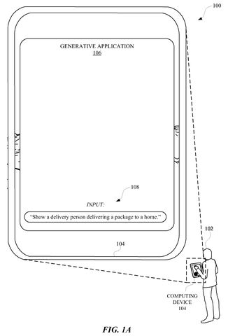 Text prompt entered into app, drawing sheet 1 from US 2026/0311404 A1