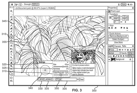 Brush controls for preserving detail, drawing sheet 3 from US 2026/0311406 A1