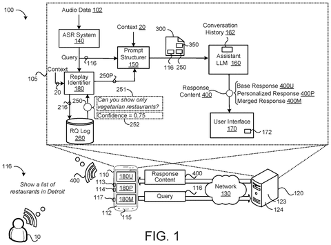 Personalized AI assistant system, drawing sheet 1 from US 2026/0311689 A1