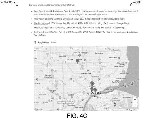 Filtered restaurant map results, drawing sheet 6 from US 2026/0311689 A1