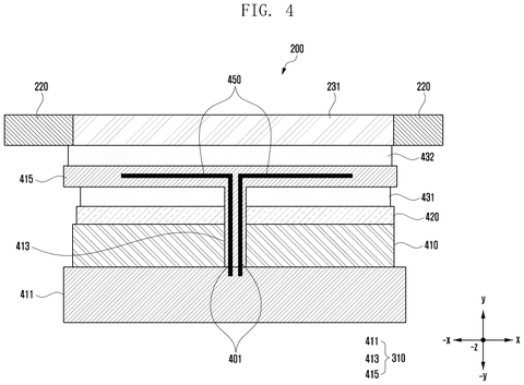 Wireless part stacked over electronics, drawing sheet 5 from US 2026/0312274 A1