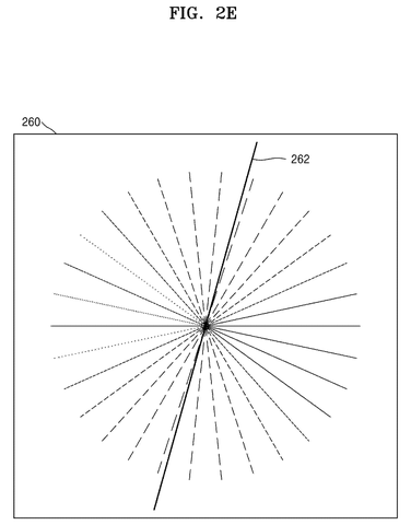 Diagonal lines test pattern, drawing sheet 6 from US 2026/0313085 A1