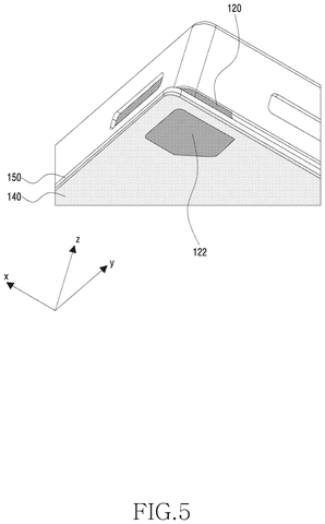 Bottom corner cutout, drawing sheet 5 from US 2026/0313215 A1