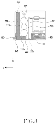 Close view of guide balls, drawing sheet 8 from US 2026/0313215 A1