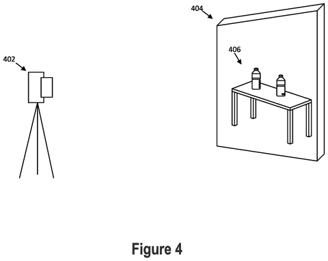 Camera pointed at test objects, drawing sheet 4 from US 2026/0313231 A1