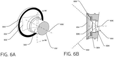 Side view of camera mount, drawing sheet 5 from US 2026/0313243 A1