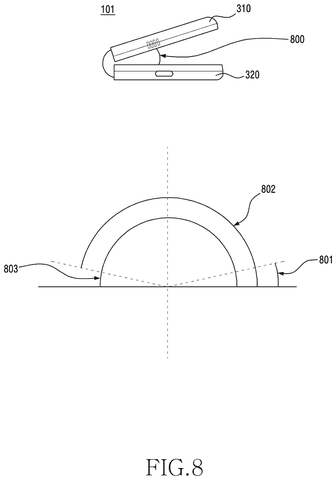 Foldable phone folding angles, drawing sheet 8 from US 2026/0313245 A1