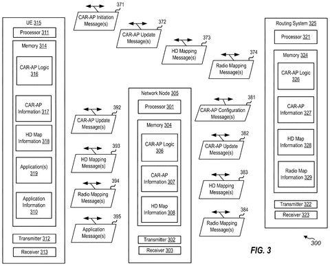Navigation and cell network components, drawing sheet 3 from US 2026/0313315 A1