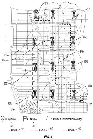 Driving routes matched to coverage, drawing sheet 4 from US 2026/0313315 A1