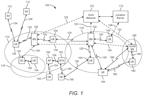 Phones connecting to cell towers, drawing sheet 1 from US 2026/0313589 A1